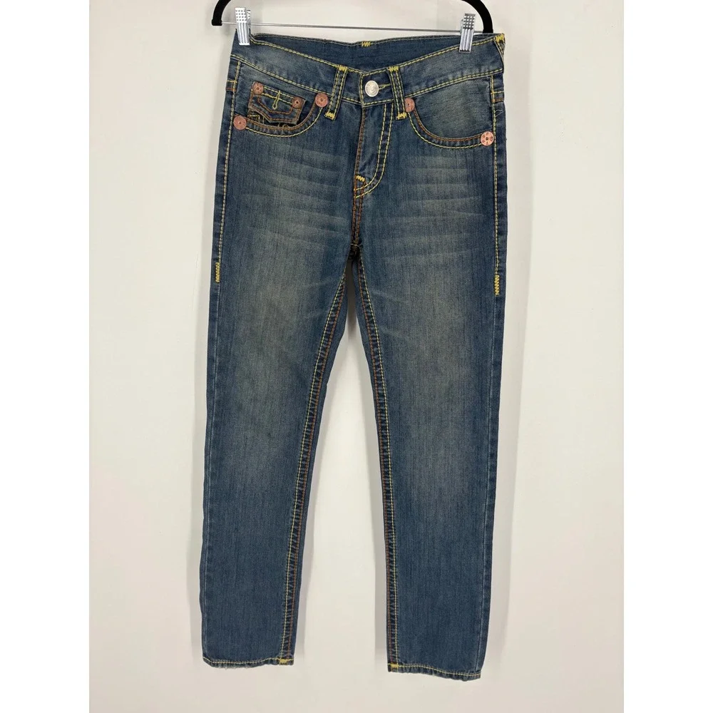 True Religion Billy Super T Jeans Men 30 Rare Y2K Blue Denim